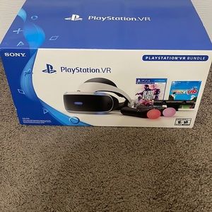 PlayStationVR version 2.0 full bundle kit with 2 games, 2 joysticks and 2 games.